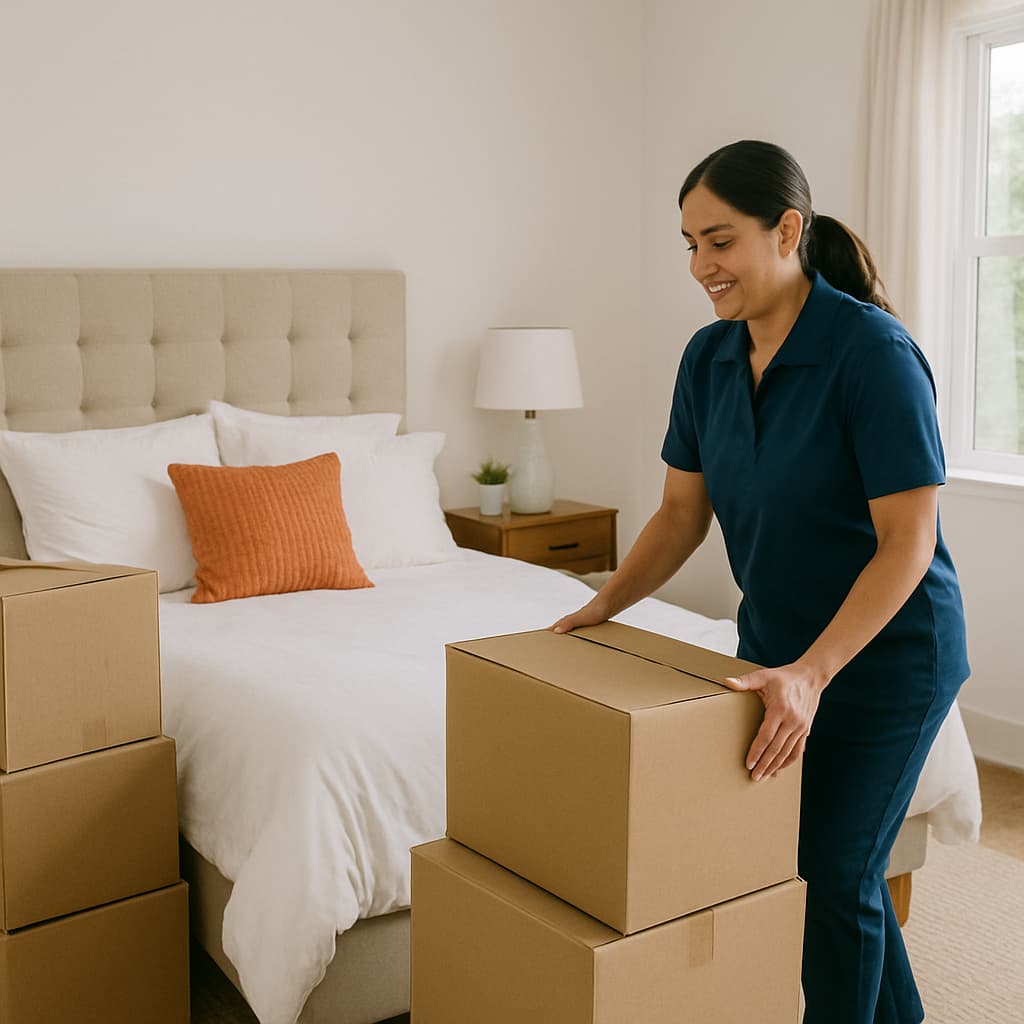 Equipo de Maid limpiando una vivienda tras una mudanza en la Ciudad de Panamá