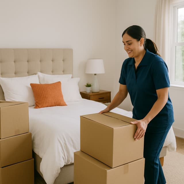 Equipo de Maid limpiando una vivienda tras una mudanza en la Ciudad de Panamá